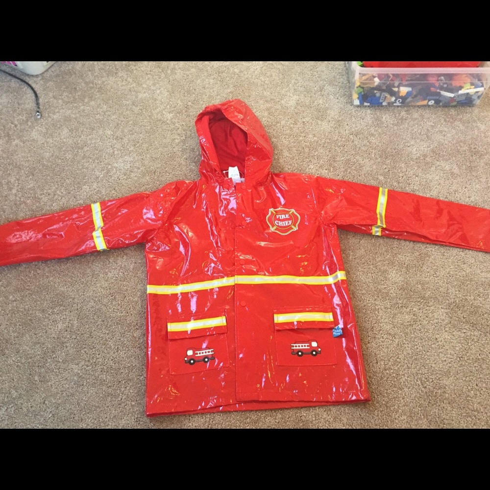 FIREFIGHTER RAINCOAT BOYS SZ 6/7